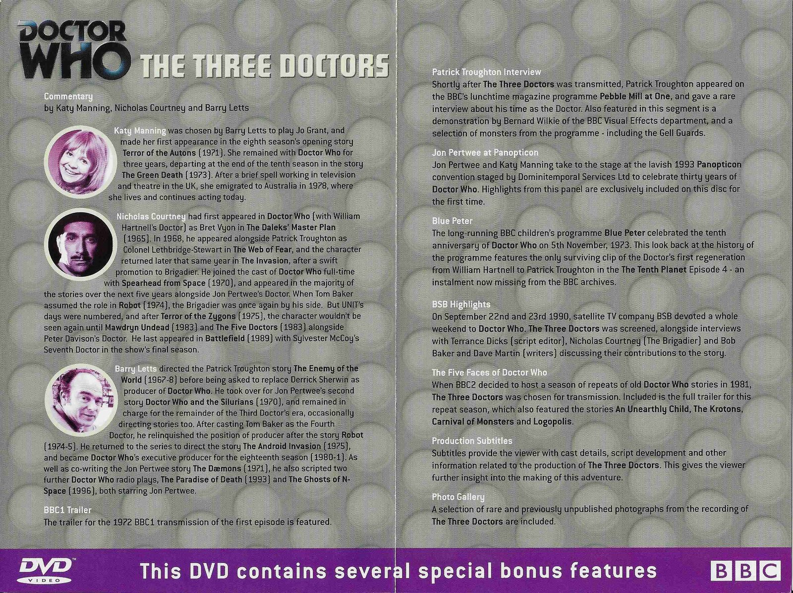 Inserts from BBCDVD 1144